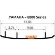 WOODY'S 6 " X 60" TURNING 1 1/2" END PAD (YAM MTN SKI) (TYV4 - 8800 - 1) - DRIVEN Canada's Powersports TYV4 - 8800 - 1