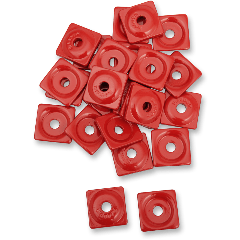 WOODY'S SQUARE DIGGER AL. SUPPORT PLATES - RED (ASW2 - 3790 - 48 - 1) - DRIVEN Canada's Powersports ASW2 - 3790 - 48 - 1