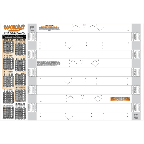 WOODY'S TEMPLATE 2.52PT 2PLY TRAC (252T - TEMP - 1) - DRIVEN Canada's Powersports 252T - TEMP - 1