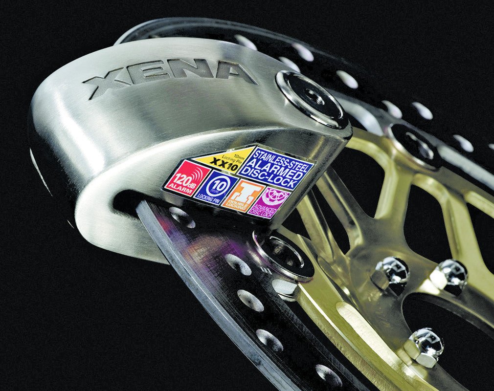 XENA STAINLESS DISC LOCK ALARM 10MM (XX10 - SS) - DRIVEN Canada's Powersports 87684600303XX10 - SS