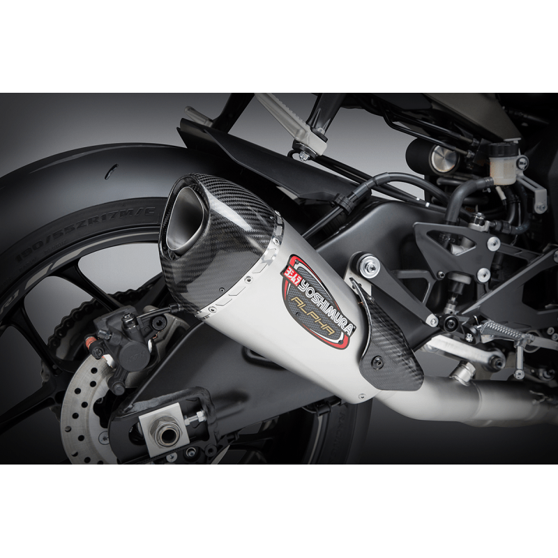 YOSHIMURA 15 - 23 R1 ALPHA 3/4 SS/SS/CF WORKS FINISH (13141CP520) - DRIVEN Canada's Powersports 13141CP520