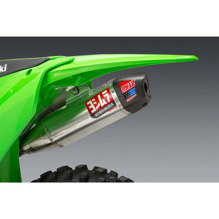 YOSHIMURA 19 - 23 KX450 RS - 12 FS SS/AL/CF TIP (244720S320) - DRIVEN Canada's Powersports 244720S320