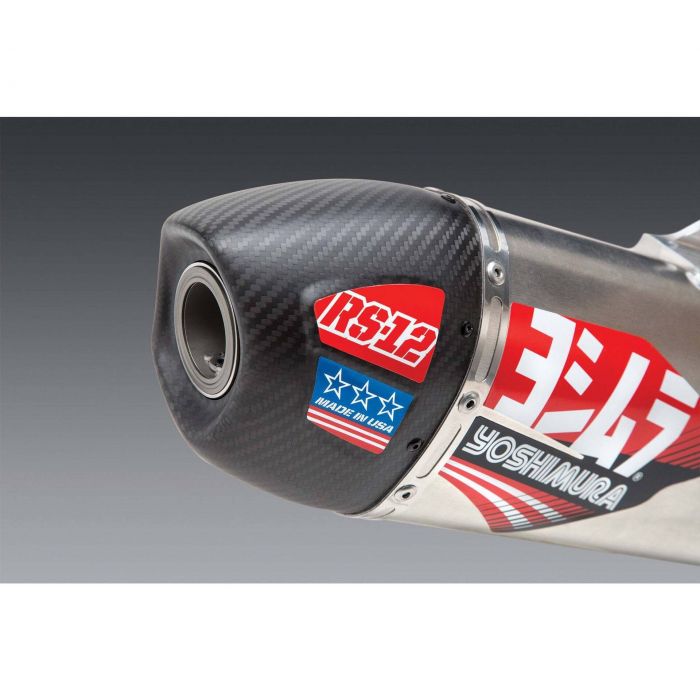 YOSHIMURA 19 - 23 KX450 RS - 12 FS SS/AL/CF TIP (244720S320) - DRIVEN Canada's Powersports 244720S320