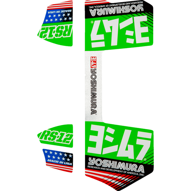 YOSHIMURA RS - 12 OE BRANDED 4 PC DECAL KT - DRIVEN Canada's Powersports RS12 - NB012
