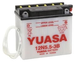 YUASA 12N5.5 - 3B CONVENTIONAL 12V BATTERY (YUAM2255B) - DRIVEN Canada's Powersports 048493225524YUAM2255B