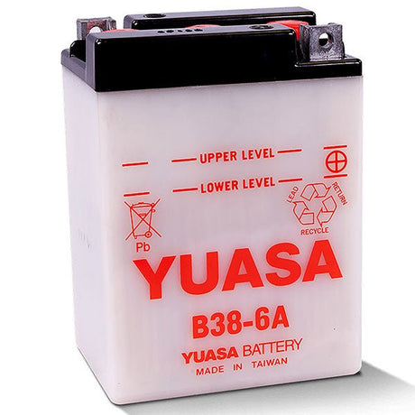 YUASA B38 - 6A CONVENTIONAL 6V BATTERY (YUAM2614J) - DRIVEN Canada's Powersports YUAM2614J