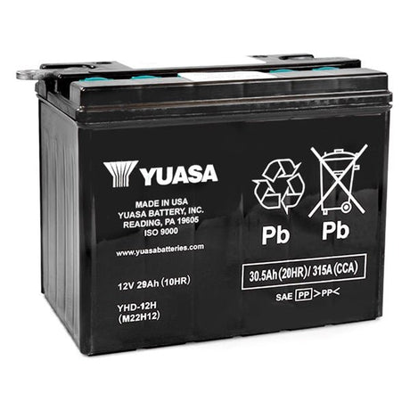 YUASA BATTERY CONVENTIONAL (YUAM22H12TWN) - DRIVEN Canada's Powersports 048493226125YUAM22H12TWN