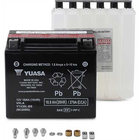 YUASA BATTERY MAINTENANCE FREE AGM (YUAM320BSTWN) - DRIVEN Canada's Powersports 048493011769YUAM320BSTWN