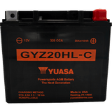 YUASA FACTORY ACTIVATED AGM GYZ20HLC (YUAM720GHC) - DRIVEN Canada's Powersports YUAM720GHC