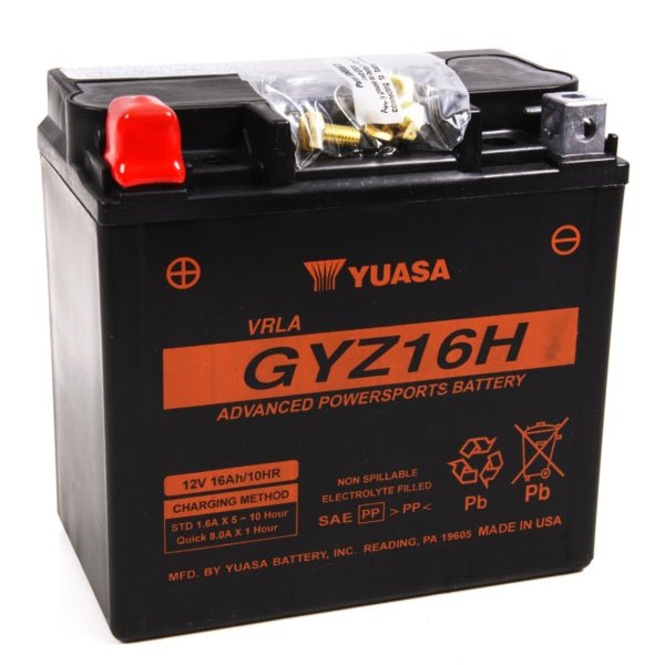 YUASA GYZ16H FACTORY ACTIVATED, 12V BATTERY (YUAM716GH) - DRIVEN Canada's Powersports 048493827162YUAM716GH