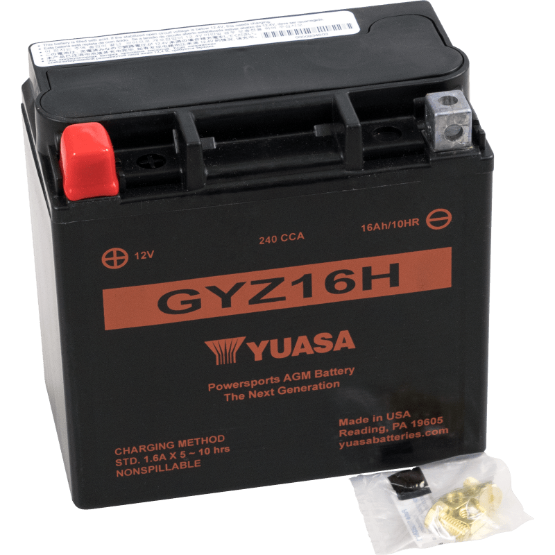 YUASA GYZ16H FACTORY ACTIVATED, 12V BATTERY (YUAM716GH) - DRIVEN Canada's Powersports 048493827162YUAM716GH