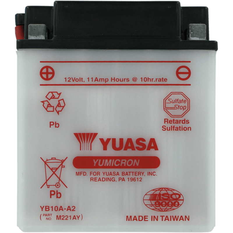 YUASA YB10A - A2 YUMICRON 12V BATTERY (YUAM221AY) - DRIVEN Canada's Powersports 048493221199YUAM221AY