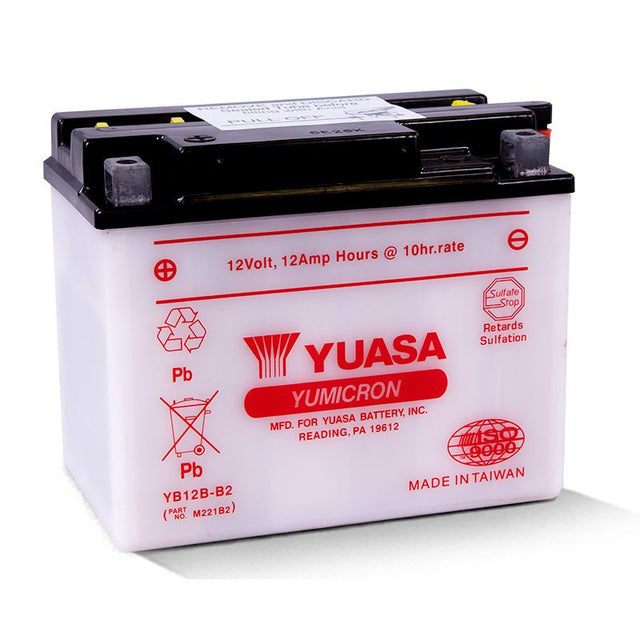 YUASA YB12B - B2 YUMICRON 12V BATTERY (YUAM221B2) - DRIVEN Canada's Powersports 048493291222YUAM221B2