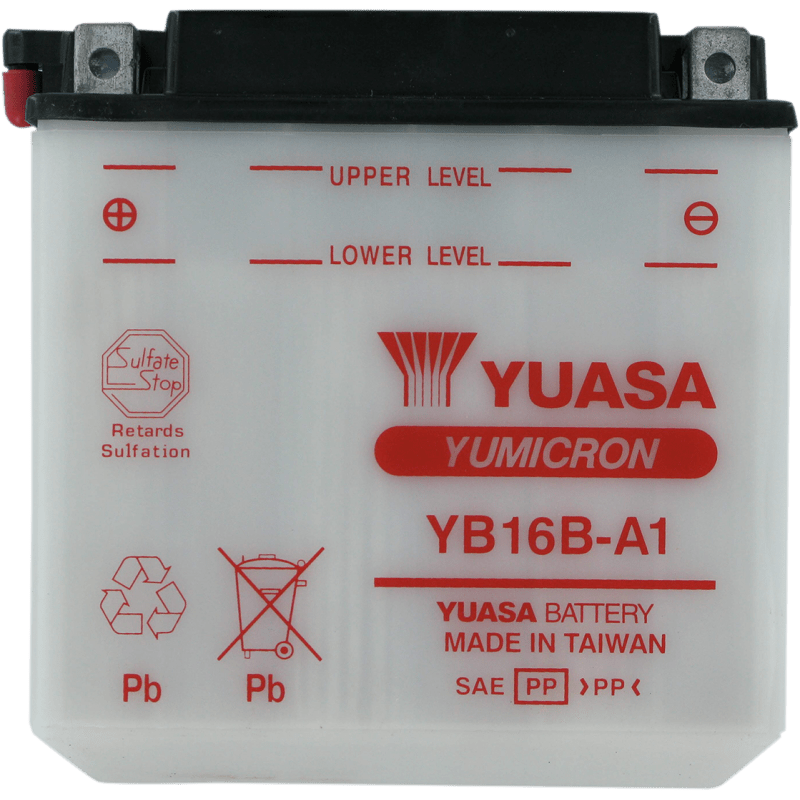 YUASA YB16B - A1 YUMICRON 12V BATTERY (YUAM22161) - DRIVEN Canada's Powersports 048493291611YUAM22161