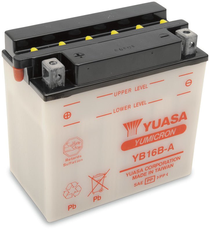 YUASA YB16CL - B YUMICRON 12V BATTERY (YUAM2S6CL) - DRIVEN Canada's Powersports 048493286358YUAM2S6CL