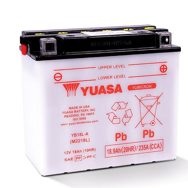 YUASA YB18L - A YUMICRON 12V BATTERY (YUAM2218L) - DRIVEN Canada's Powersports 048493221854YUAM2218L