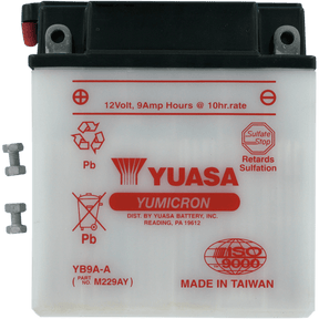 YUASA YB9A - A YUMICRON 12V BATTERY (YUAM229AY) - DRIVEN Canada's Powersports 048493229195YUAM229AY