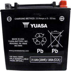 YUASA YIX30L - BS MAINTENANCE FREE 12V BATTERY (YUAM6230X) - DRIVEN Canada's Powersports 048493623023YUAM6230X