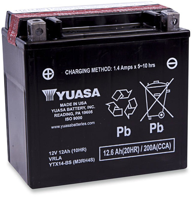 YUASA YTX14 - BS MAINTENANCE FREE 12V BATTERY (YUAM3RH4S) - DRIVEN Canada's Powersports 048493329819YUAM3RH4S