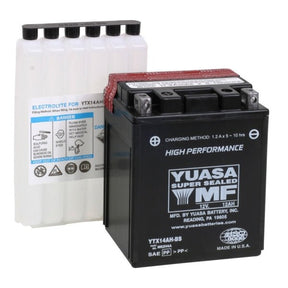 YUASA YTX14AH FACTORY ACTIVATED 12V BATTERY (YUAM72H4A) - DRIVEN Canada's Powersports 048493724546YUAM72H4A
