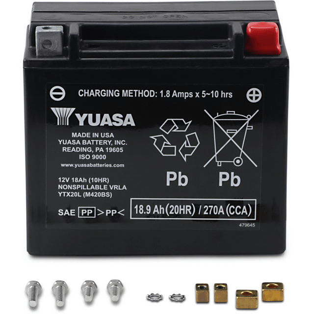 YUASA YTX20L FACTORY ACTIVATED, 12V BATTERY (YUAM420BS) - DRIVEN Canada's Powersports 048493420219YUAM420BS