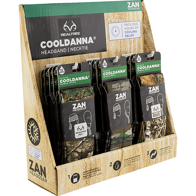 ZAN HEADGEAR COOLDANNA PREPACK DISPLAY REALTREE 18PK (DISPF - ZCPRT) - DRIVEN Canada's Powersports DISPF - ZCPRT