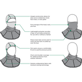 ZAN HEADGEAR BALACLAVA MOTLEY TUBE POLYESTER/SPANDEX Black Other - Driven Powersports