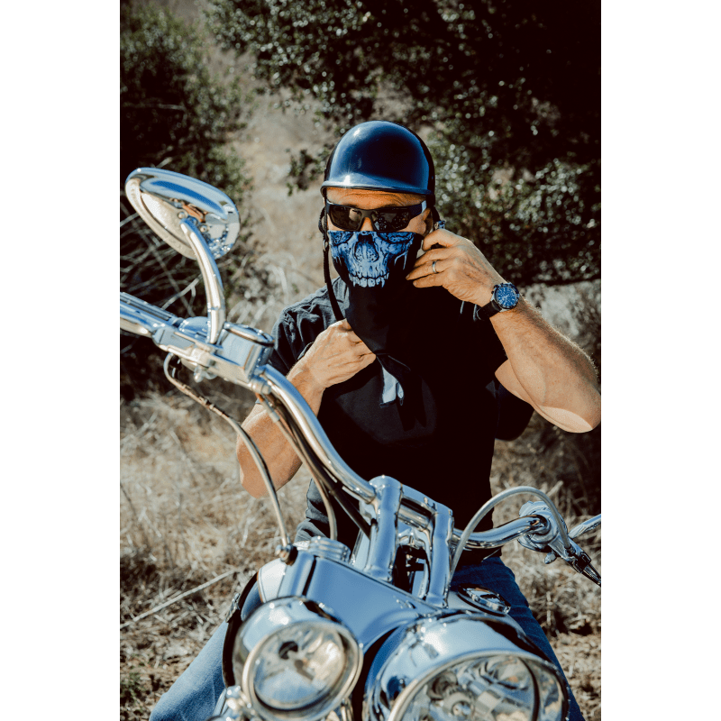 ZAN HEADGEAR BANDANNA SPORTFLEX SERIES MIDNIGHT SKULL (BL417) - DRIVEN Canada's Powersports 642608052564BL417