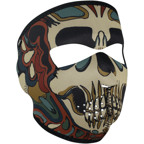 ZAN HEADGEAR FULL MASK NEOPRENE PSYCHEDELIC SKULL (WNFM179) - DRIVEN Canada's Powersports 642608049694WNFM179