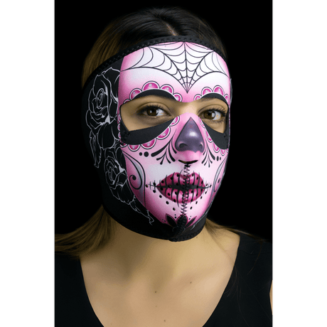 ZAN HEADGEAR FULL MASK NEOPRENE SUGAR SKULL (WNFM082) - DRIVEN Canada's Powersports 642608045399WNFM082