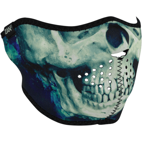 ZAN HEADGEAR HALF FACE MASK NEOPRENE PAINT SKULL (WNFM414H) - DRIVEN Canada's Powersports 642608052175WNFM414H