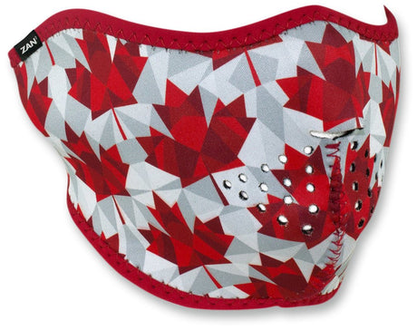 ZAN HEADGEAR HALF MASK NEOPRENE CANADIAN PRIDE (WNFM139H) - DRIVEN Canada's Powersports 642608049731WNFM139H
