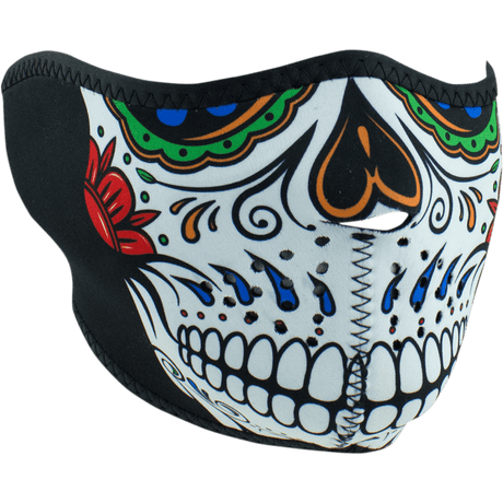 ZAN HEADGEAR HALF MASK NEOPRENEMUERTE SKULL (WNFM413H) - DRIVEN Canada's Powersports 642608048901WNFM413H