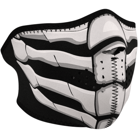 ZAN HEADGEAR HALF NEOPRENE GLOW DARK BONE BREATH (WNFM168HG) - DRIVEN Canada's Powersports 642608045436WNFM168HG