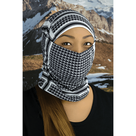 ZAN HEADGEAR MOTLEY TUBE FLEECE HOUNDSTOOTH BLK & - DRIVEN Canada's Powersports 642608046907TF235BW