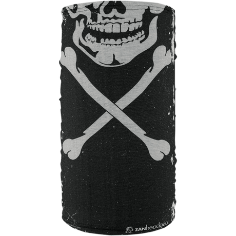 ZAN HEADGEAR MOTLEY TUBE FLEECE SKULL X BONES (TF227) - DRIVEN Canada's Powersports 642608044484TF227