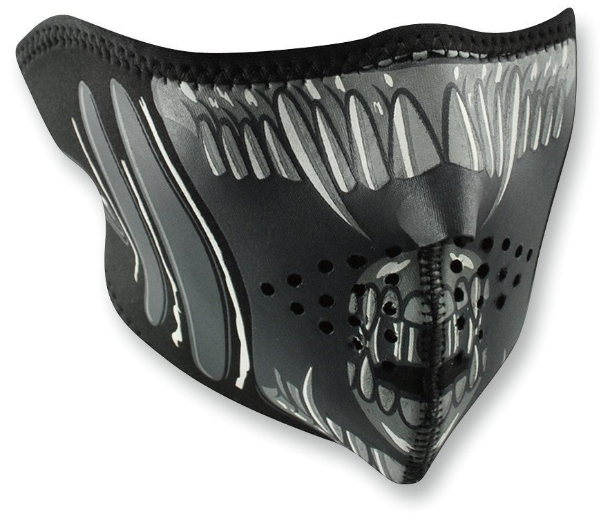 ZAN HEADGEAR NEOPRENE 1/2 FACE MASK, ALIEN (WNFM039H) - DRIVEN Canada's Powersports 642608039367WNFM039H