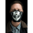 ZAN HEADGEAR NEOPRENE 1/2FACE MASK GLOW SKULL FACE (WNFM002HG) - DRIVEN Canada's Powersports 642608037912WNFM002HG