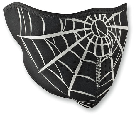 ZAN HEADGEAR SPIDER WEB NEOPRENE 1/2 MASK (WNFM055H) - DRIVEN Canada's Powersports 642608039398WNFM055H