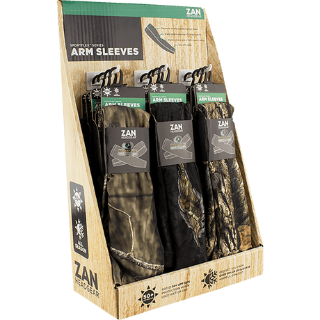 ZAN HEADGEAR SPORTFLEX SLEEVE DISPLAY MOSSY OAK HUNTING 12PK (DISPF - ZASSFMOH) - DRIVEN Canada's Powersports DISPF - ZASSFMOH
