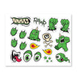 GAMMA GMAX GM49Y ALIEN YOUTH FULL FACE HELMET STICKER KIT - DRIVEN Canada's Powersports 499 - 0306