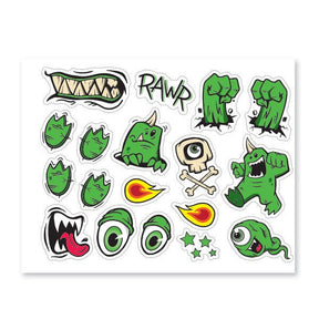 GAMMA GMAX GM49Y ALIEN YOUTH FULL FACE HELMET STICKER KIT - DRIVEN Canada's Powersports 499 - 0306